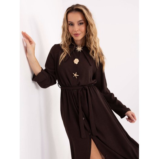 Sukienka-MI-SK-C258.16-ciemny brązowy 3