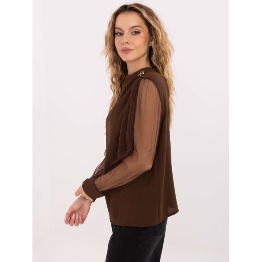 Bluzka-MI-BZ-278519.03X-brązowy 2