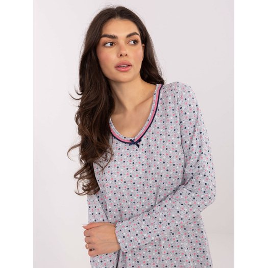 Koszula nocna-DU-KN-FP-104.26-szary