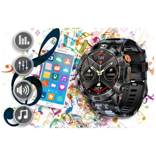 GRAVITY GT20-5 MEN S SMARTWATCH - AMOLED, ADDITIONAL BELT (sg024e)