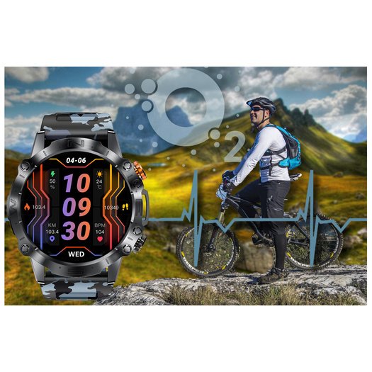 GRAVITY GT20-5 MEN S SMARTWATCH - AMOLED, ADDITIONAL BELT (sg024e)