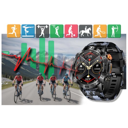 GRAVITY GT20-5 MEN S SMARTWATCH - AMOLED, ADDITIONAL BELT (sg024e)