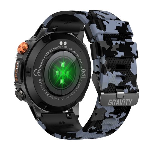 GRAVITY GT20-5 MEN S SMARTWATCH - AMOLED, ADDITIONAL BELT (sg024e)