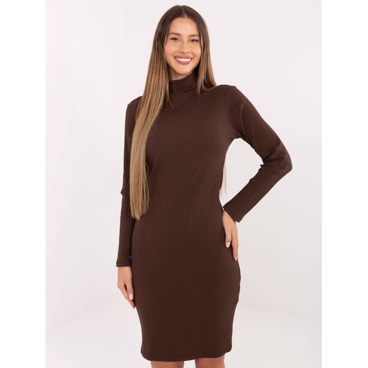 Sukienka-RV-SK-A1048.83-ciemny brązowy 5