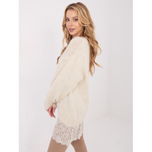 Sweter-IN-SW-33681.05P-jasny beżowy 2