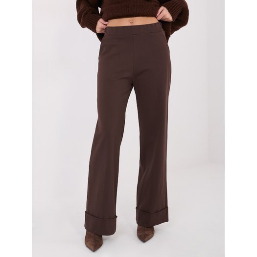 Spodnie-IT-SP-FL9877.64-ciemny brązowy