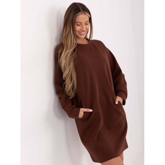 Sukienka-MJ-SK-H4210.66-brązowy 1