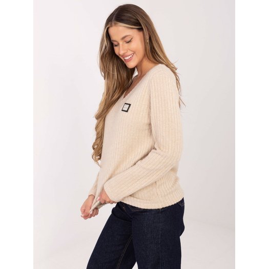 Sweter-RV-SW-A1025.80-beżowy 3