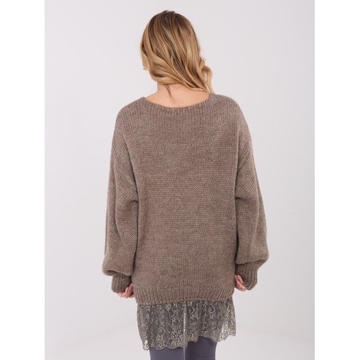 Sweter-IN-SW-33681.05P-ciemny bezowy