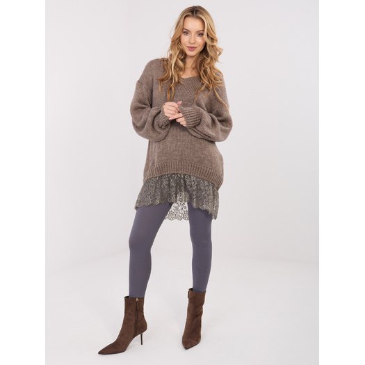 Sweter-IN-SW-33681.05P-ciemny bezowy 2