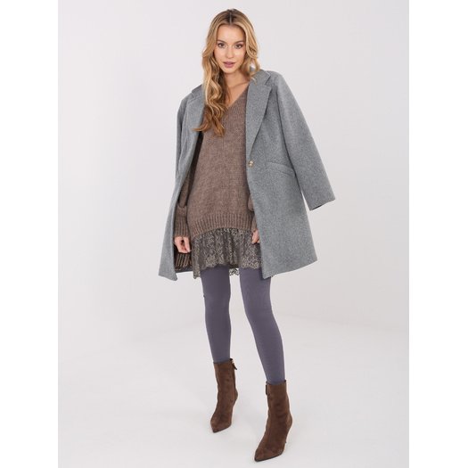 Sweter-IN-SW-33681.05P-ciemny bezowy 1