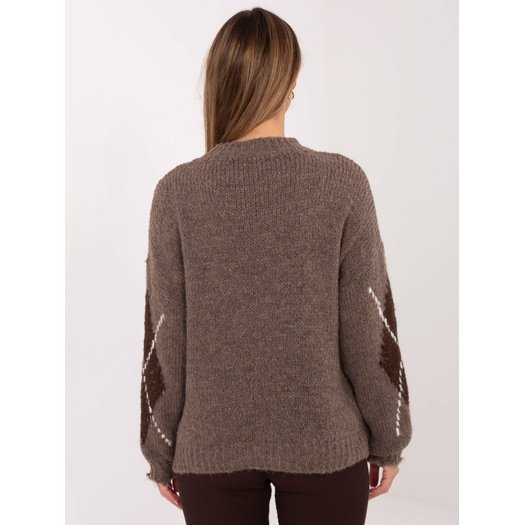 Sweter-MI-SW-WM295.15-ciemny bezowy 5
