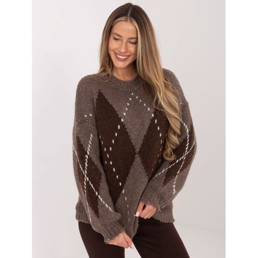 Sweter-MI-SW-WM295.15-ciemny bezowy 4