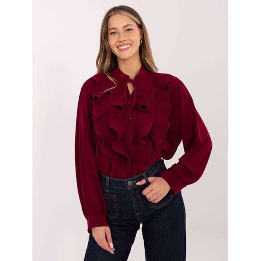 Koszula-IT-KS-29033.87-bordowy 2