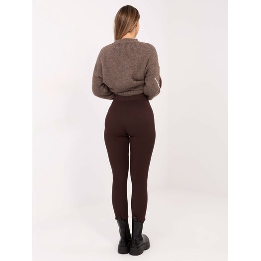 Leginsy-D93050Z62285A-ciemny brązowy