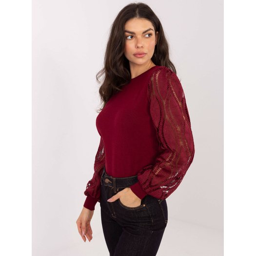Sweter-PM-SW-YIS1077.83-bordowy 3