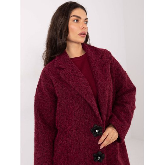 Płaszcz-IT-PL-96965.19-bordowy