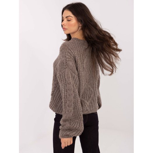 Sweter-IN-SW-33831.25-ciemny bezowy 4