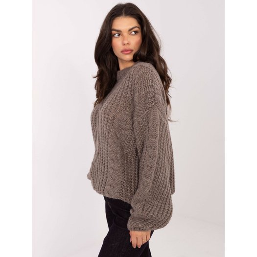 Sweter-IN-SW-33831.25-ciemny bezowy 2