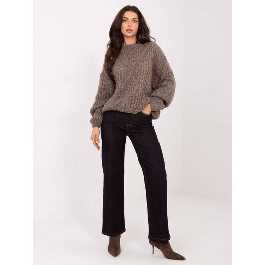 Sweter-IN-SW-33831.25-ciemny bezowy 1