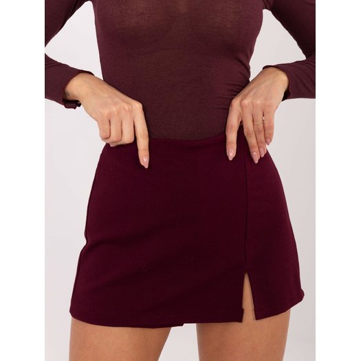 Szorty-IT-SN-FL8755.20P-bordowy 2