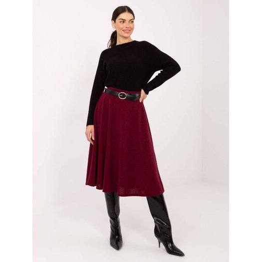 Spódnica-IT-SD-FL9838.49-bordowy