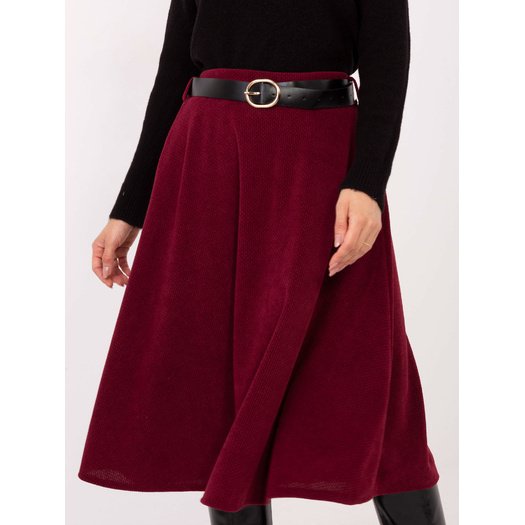 Spódnica-IT-SD-FL9838.49-bordowy 1