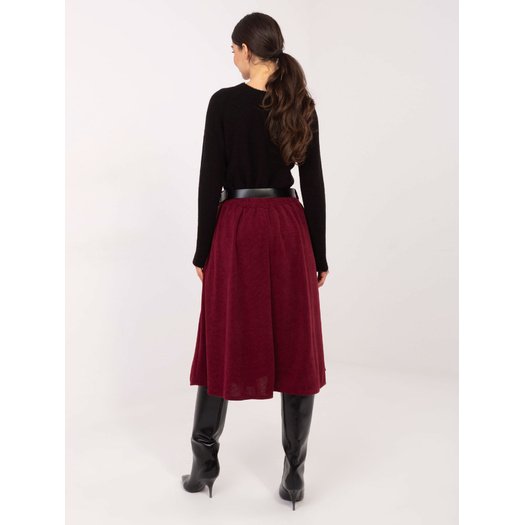Spódnica-IT-SD-FL9838.49-bordowy 3