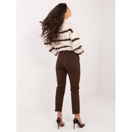 Spodnie-IT-SP-FL7690.64-ciemny brązowy