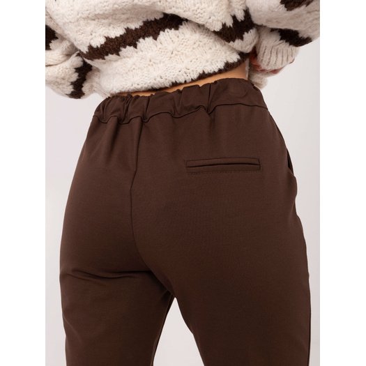 Spodnie-IT-SP-FL7690.64-ciemny brązowy 1