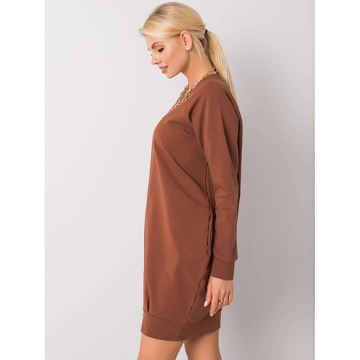 Sukienka-RV-TU-5184.93P-jasny brązowy 3