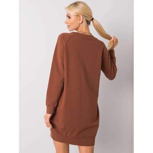 Sukienka-RV-TU-5184.93P-jasny brązowy 1