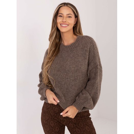 Sweter-MI-SW-1909.68-ciemny bezowy 3