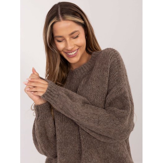 Sweter-MI-SW-1909.68-ciemny bezowy 2