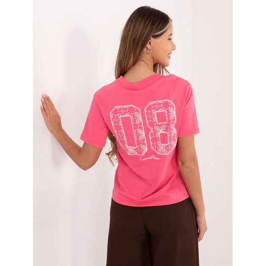 T-shirt-D12022M02853A-różowy 3