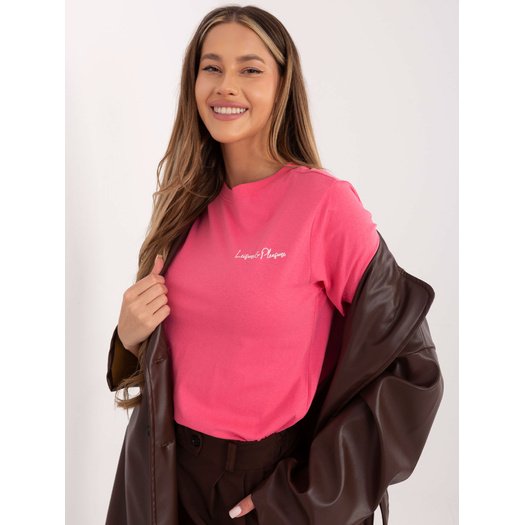 T-shirt-D12022M02853A-różowy 2