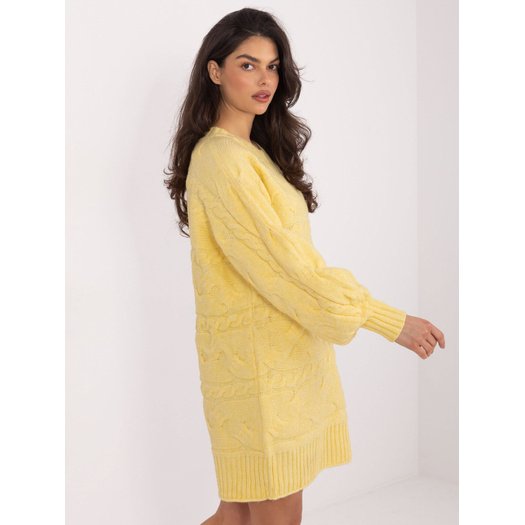 Sweter-AT-SW-2367.76P-jasny ż&oacute;łty