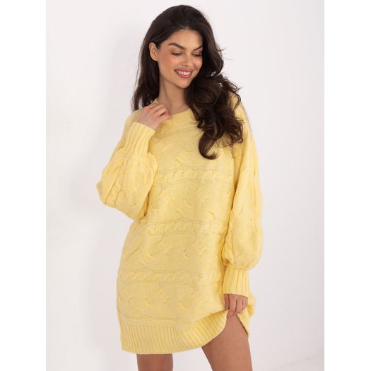 Sweter-AT-SW-2367.76P-jasny ż&oacute;łty 4
