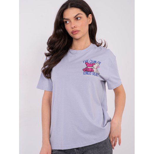 T-shirt-D12022AH02645Y-jasny fioletowy
