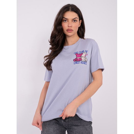 T-shirt-D12022AH02645Y-jasny fioletowy 1
