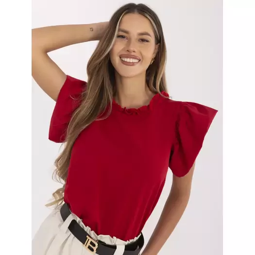 Bluzka-LK-BZ-506781-1.12-czerwony