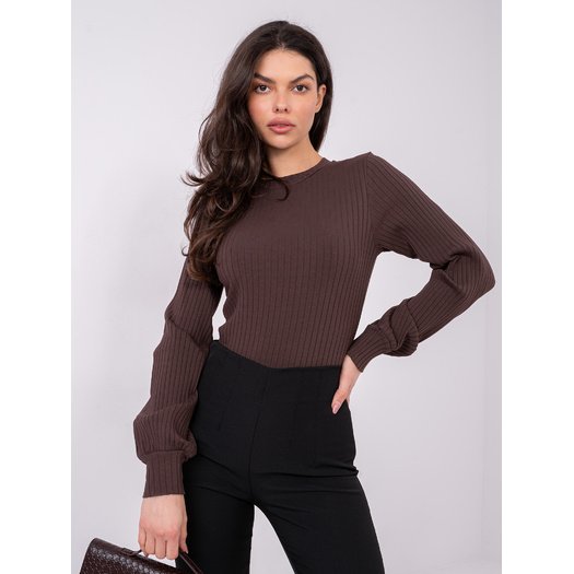 Bluzka-RV-BZ-A1052.00-ciemny brązowy 4
