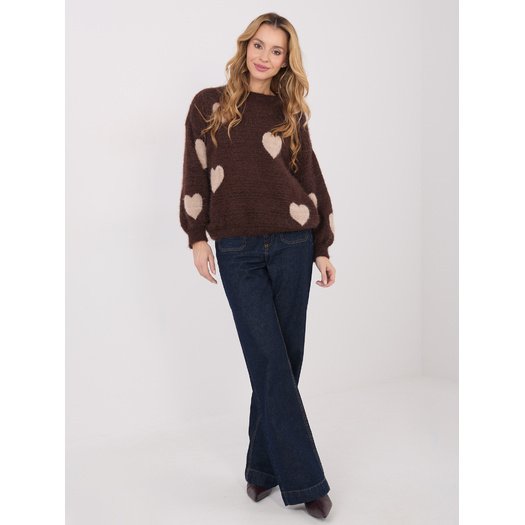 Sweter-MO-SW-1216.71-brązowy 2
