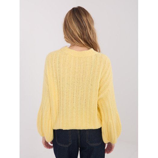 Sweter-MI-SW-1215.97-jasny ż&oacute;łty 1