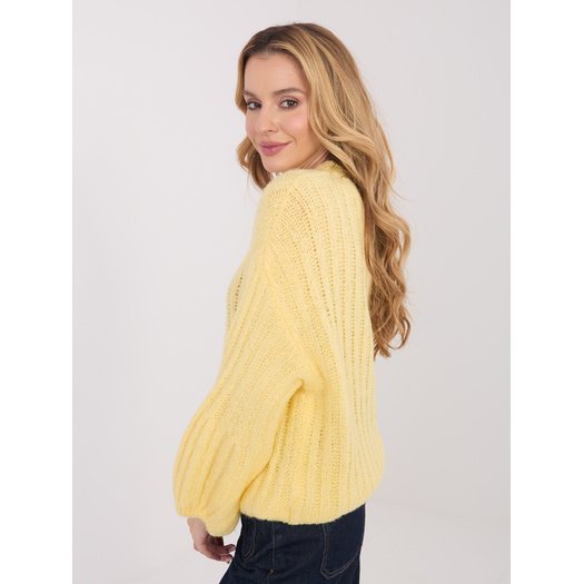 Sweter-MI-SW-1215.97-jasny ż&oacute;łty 3