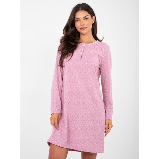 Koszula nocna-DU-KN-FP-105.36-ciemny r&oacute;żowy 3