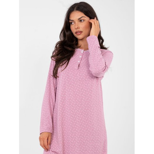 Koszula nocna-DU-KN-FP-105.36-ciemny r&oacute;żowy 1