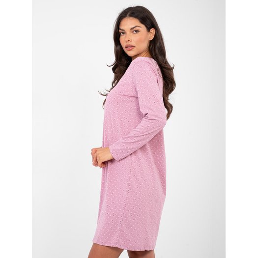 Koszula nocna-DU-KN-FP-105.36-ciemny r&oacute;żowy 4