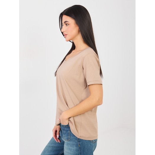 T-shirt-RV-TS-A1094.45-ciemny bezowy