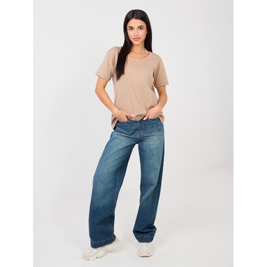 T-shirt-RV-TS-A1094.45-ciemny bezowy 1